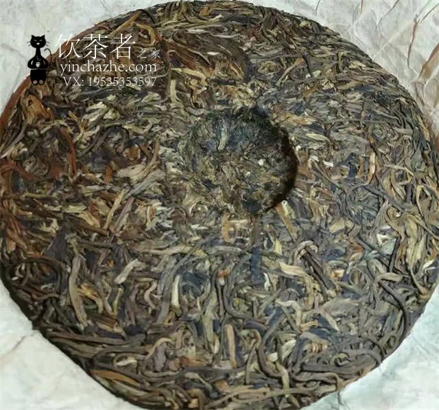 2000年大益 橡筋饼白菜版 生茶 400克