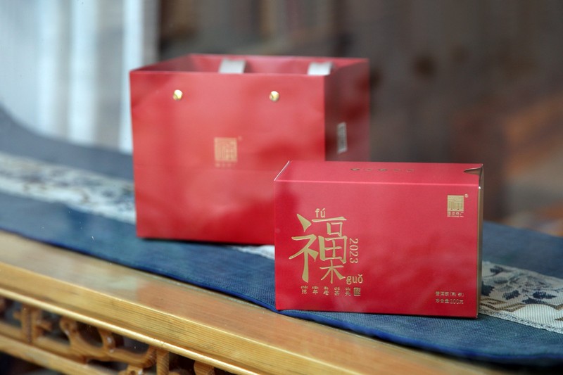 2023年 福海 福果·陈年老茶头 福海茶厂40年传统自然固态发酵技艺 100克