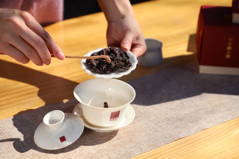 2021年 福海 福果·陈年老茶头 福海茶厂37年传统自然固态发酵技艺 100克