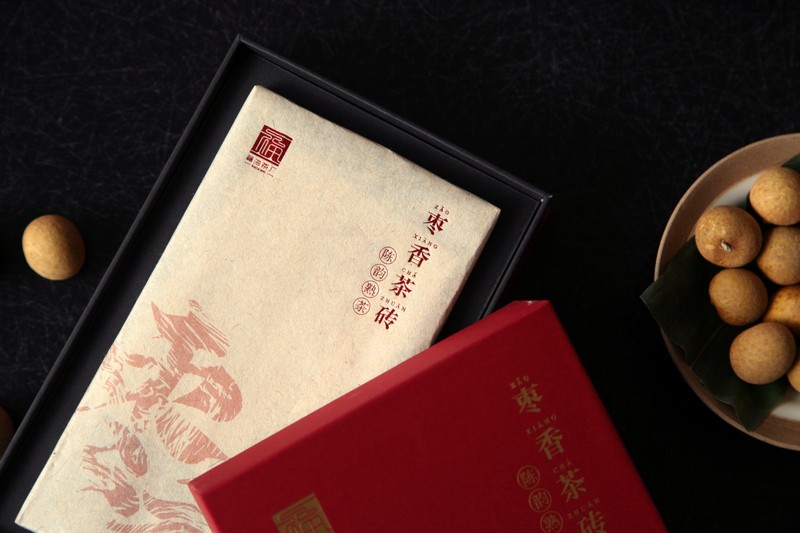 2022年 福海 枣香茶砖 福海茶厂39年传统自然固态发酵与拼配技艺 500克
