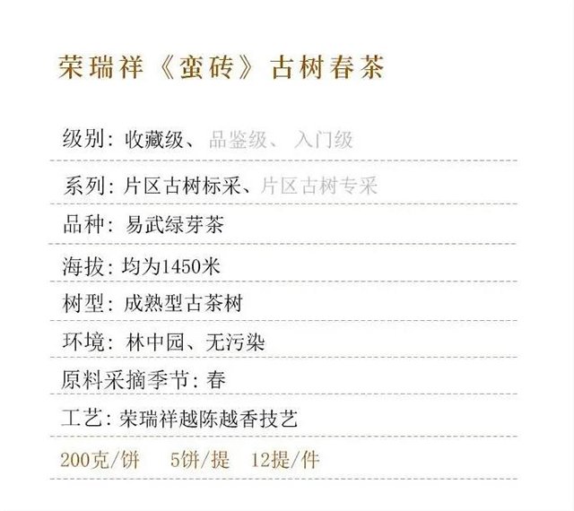 荣瑞祥蛮砖古树茶
