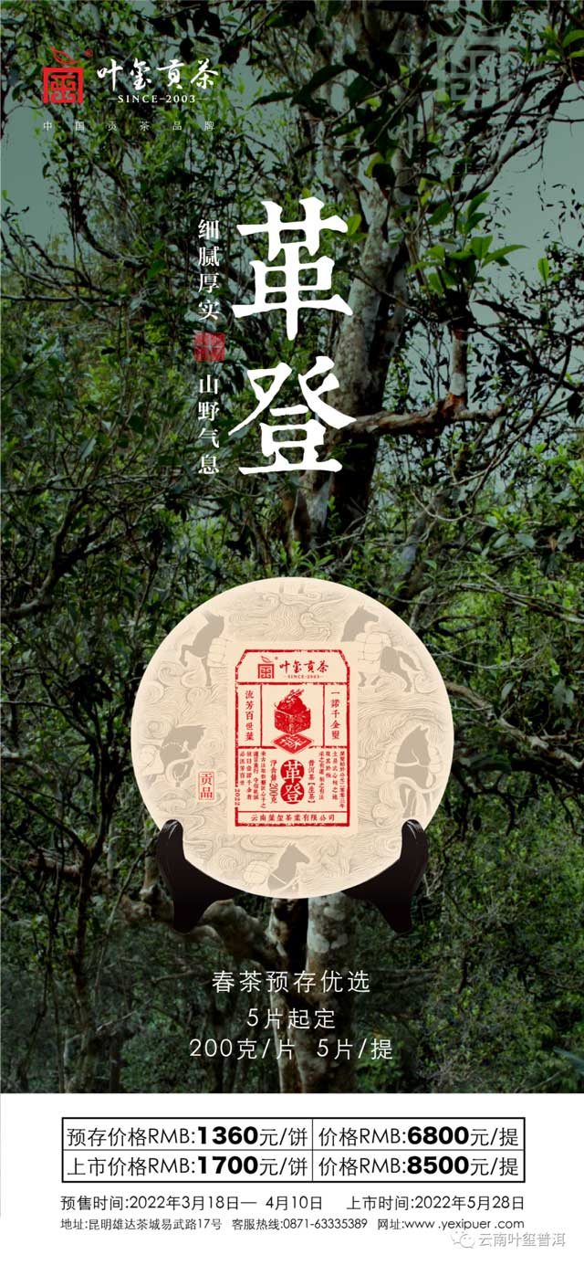 叶玺贡茶革登普洱茶