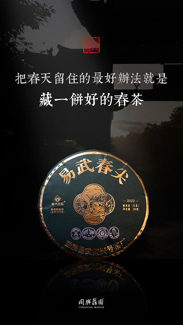 同兴庄园2022易武春尖普洱茶
