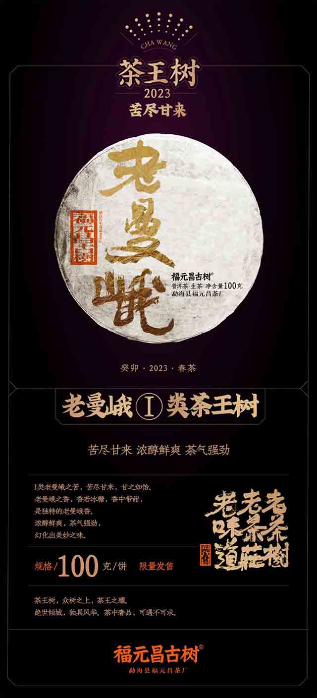 2023年福元昌古树茶王地系列老曼峨I类茶王树