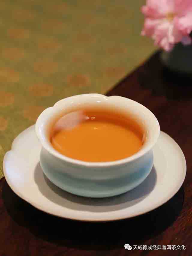 天威德成2023年玉韵雅月生茶