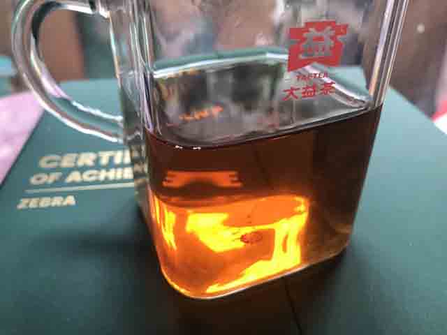 大益中期茶2003年班章生态青砖茶品质特点
