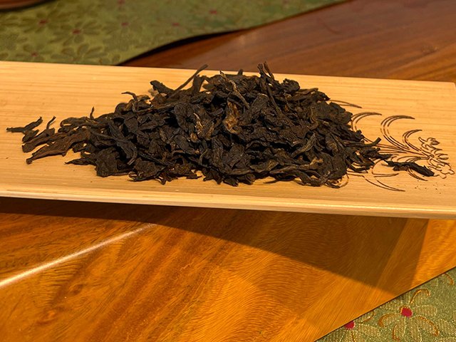 图为1998年蓝印易武外贸站古树茶