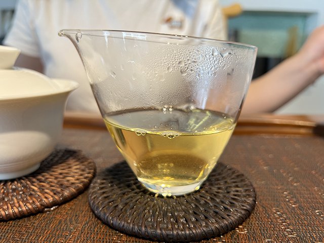 图为2023年老班章挑采古树茶散料品鉴
