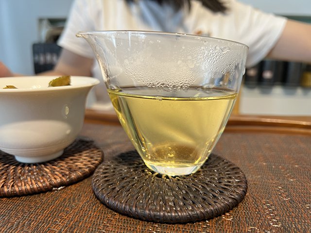 图为2023年老班章挑采古树茶散料品鉴