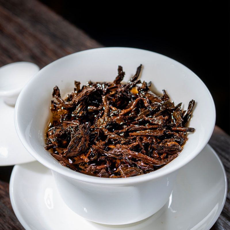 2016年南峤茶厂 普洱熟饼 熟茶 357克