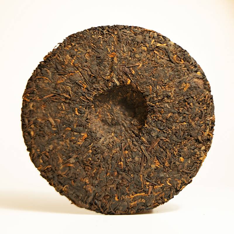 2016年南峤茶厂 普洱熟饼 熟茶 357克
