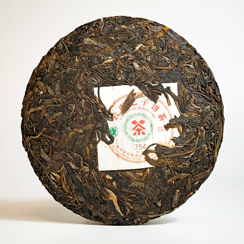 2017年南峤茶厂 754十年陈 生茶 200克