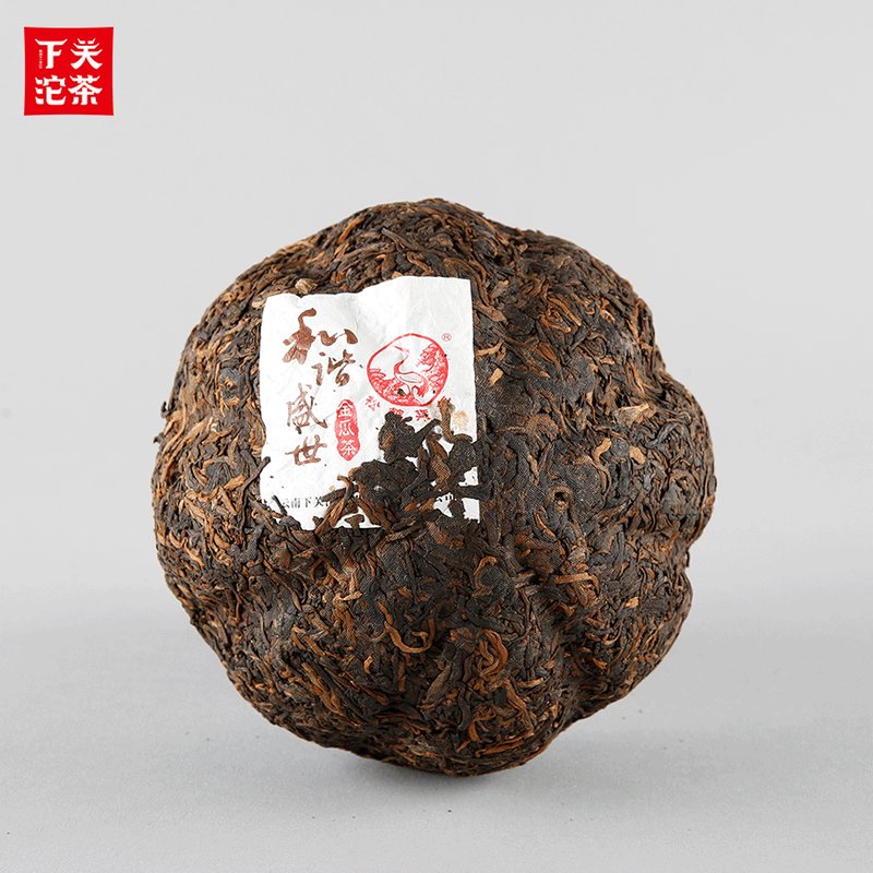 2018年下关沱茶 和谐盛世金瓜茶 熟茶 500克