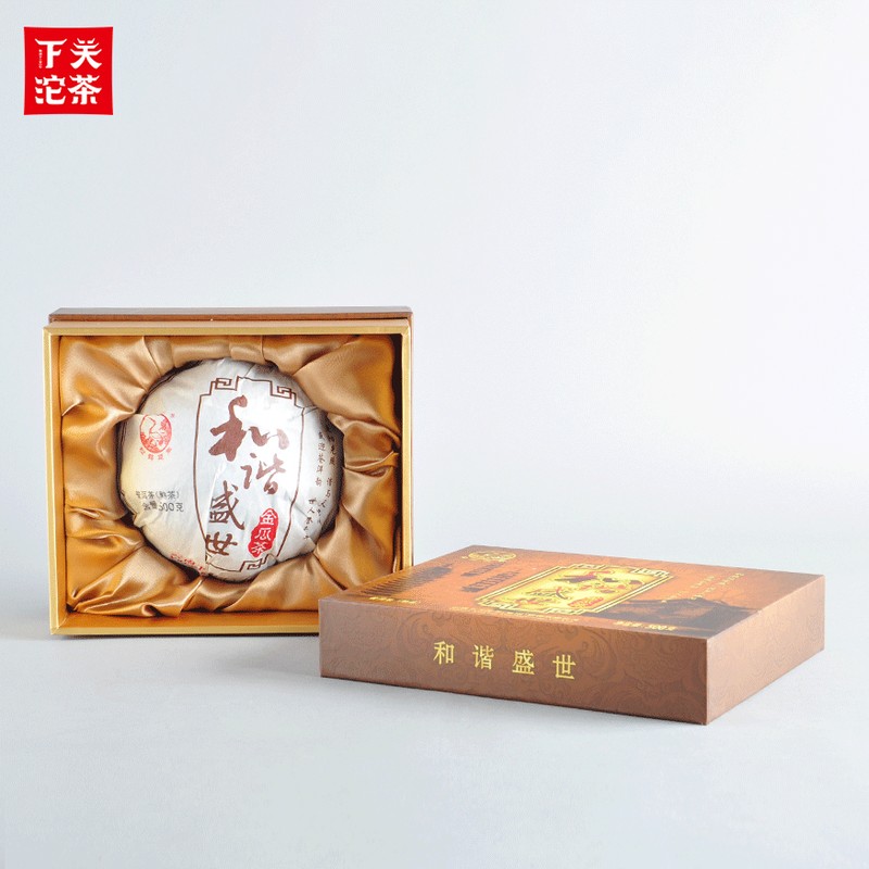 2019年下关沱茶 和谐盛世金瓜茶 熟茶 500克